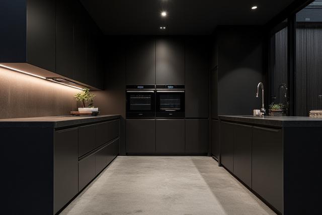 Urbant minimalistisk kjøkken